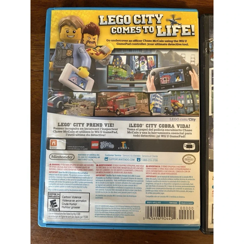 LEGO City: Undercover & Lego Marvel : Super Heros - Nintendo Wii U - No Manuals - Picture 2 of 5